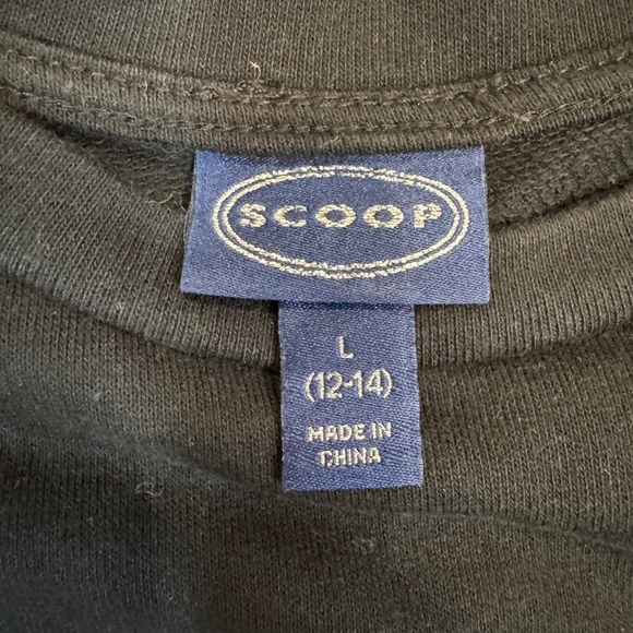 Scoop Womens Black Dress‎ Size L (12-14) Short Sleeve Ruffle Hem Casual - Picture 3 of 5